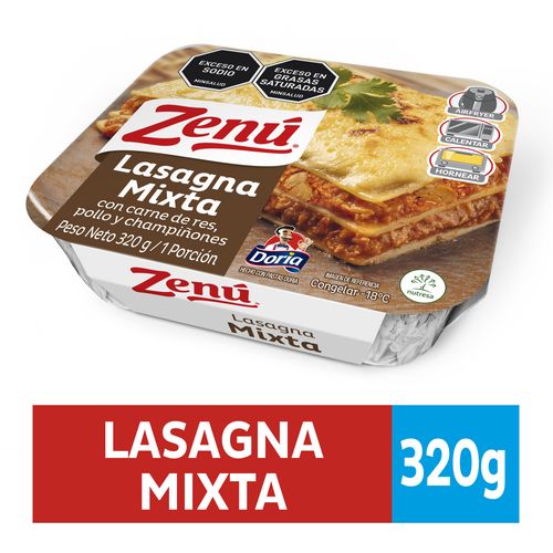 LASAGNA MIXTA  ZENU  x 320 GR
