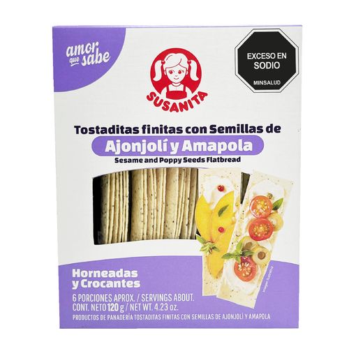 TOSTADAS FINAS SEMILLAS SUSANITA X120GR
