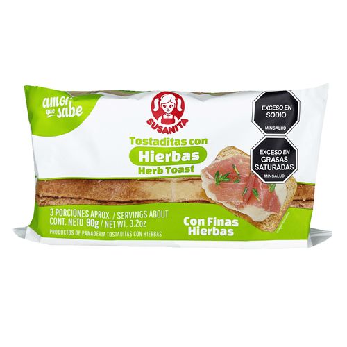 TOSTADITAS CON HIERBAS SUSANITA*90GR