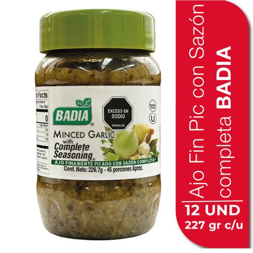 AJO PICADO BADIA SAZON COMPLETA *226.7GR