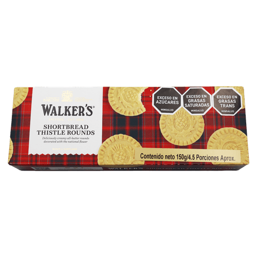 GALLETA SHORTB ROUNDS WALKERS *150GR