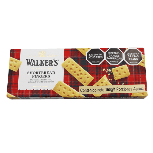 GALLETA SHORTB FINGER WALKERS *150GR