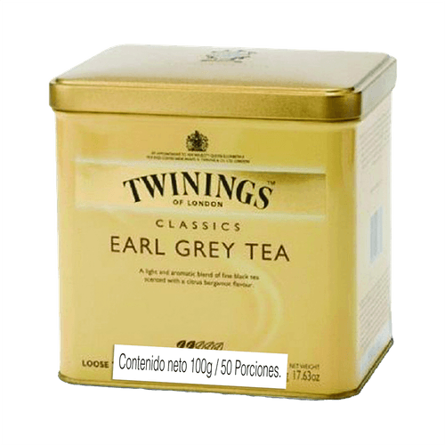 TE EARL GREY NEGRO TWININGS *100GR