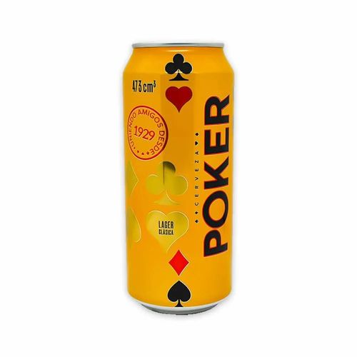 CERVEZA POKER CAN LATA *473ML