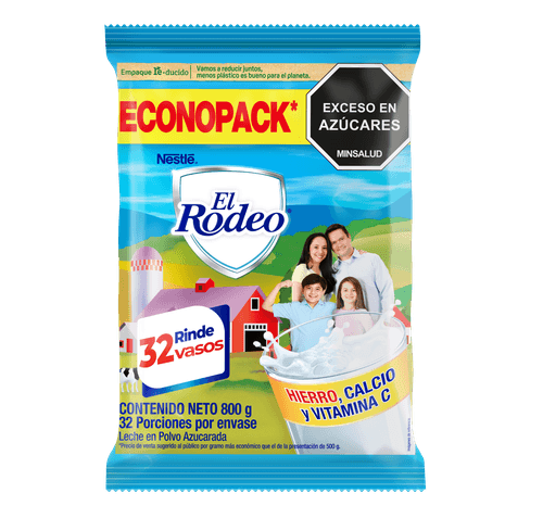 LECHE EN POLVO EL RODEO ECONOPACK *800GR