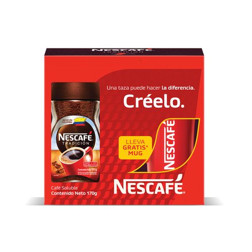 NESCAFE TRADICION SOLUB*170GR+GTS MUG