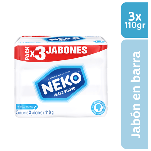JABON BARRA NEKO EXTRASUAVE X3 *110GR