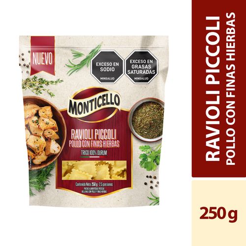 RAVIOLI PICCOLI POLLO MONTICELLO *250GR
