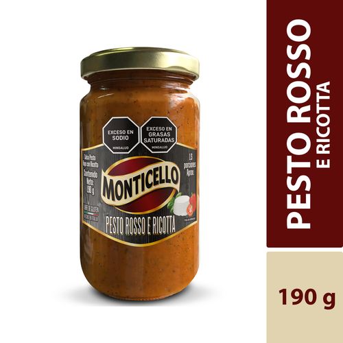 SALSA MONTICELLO PESTO ROSSO *190GR