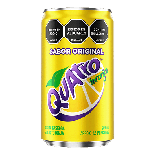 GASEOSA QUATRO TORONJA ORIGI LATA *269ML