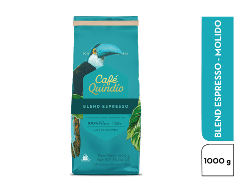 CAFE QUINDI MOLID BLEND ESPRESSO *1000GR