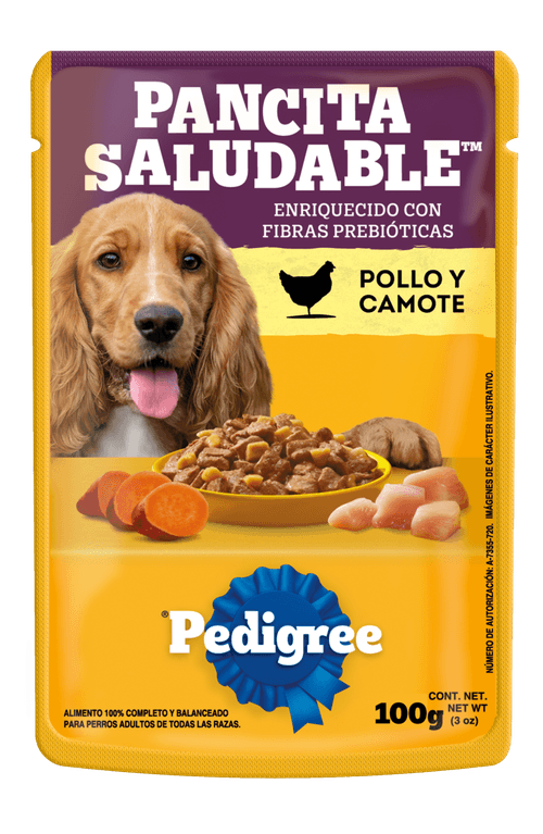 PEDIGREE ALIM HUMED POLLO CAMOTE *100GR