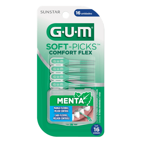 CEPILLO ORT SOFT PICKS FLEX MENTA *16UND