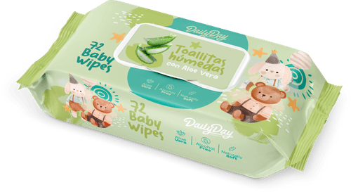 TOALLITAS HUMED BABY ALOE VERA DD *72UND