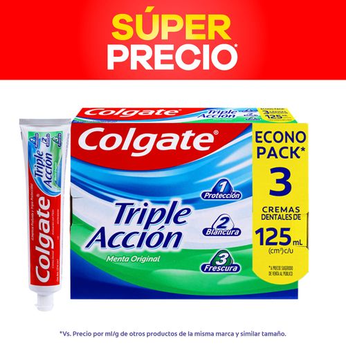 CREMA DENTAL TRIPLE ACCION 3UND*125ML