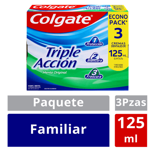 CREMA DENTAL TRIPLE ACCION 3UND*125ML