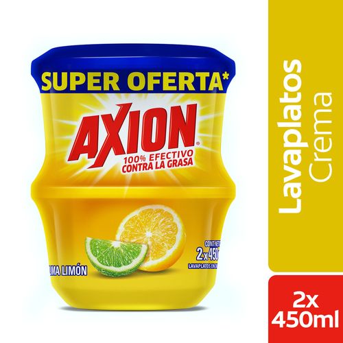 LAVAPLATOS AXION LIMA LIMON 2*450GR