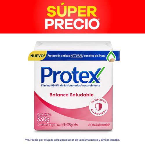 JABON BALANCE SALUDABLE PROTEX 3Ux110GR