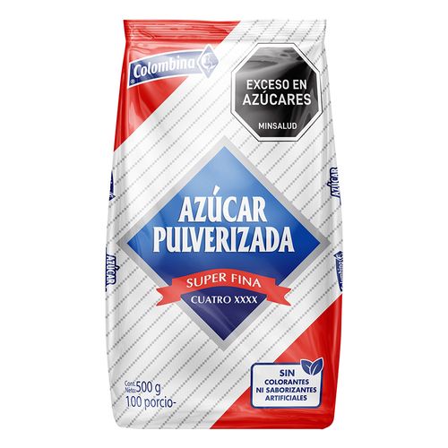 AZUCAR PULVERIZADA COLOMBINA X 500 GR