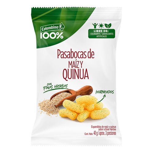 PASABOCAS CON QUINUA INDIVIDUAL