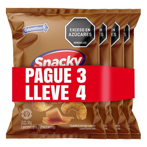 SNACKY CARAMELO  x 50 3 x 4