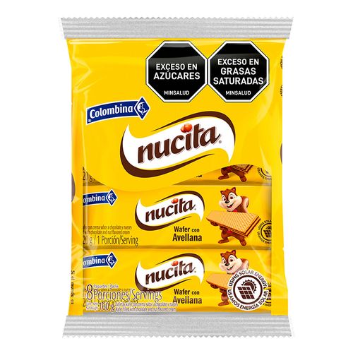 WAFER NUCITA  x 8 INDIVIDUAL