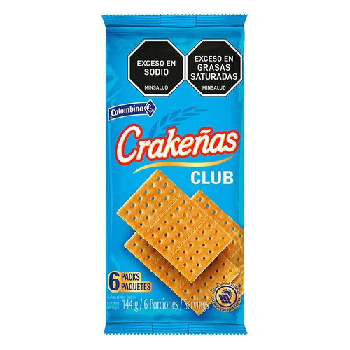 GALLETAS CRAKENAS CLUB X6 *144GR