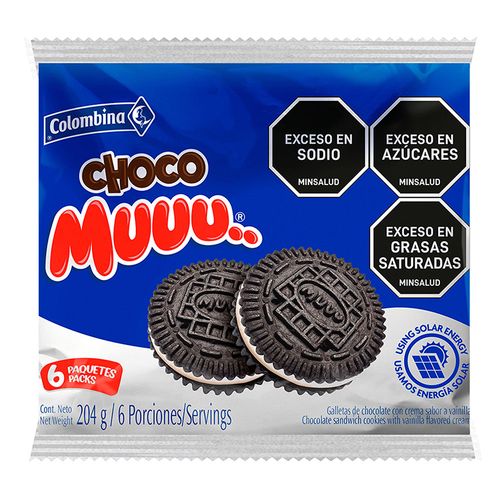 GALLETA MUU CREMADA MAX 6 UND x 204 GR
