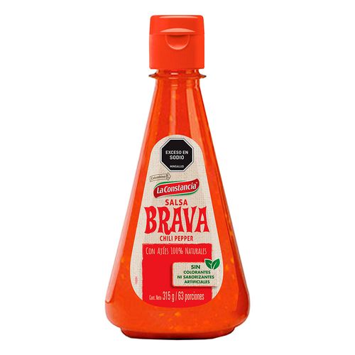 SALSA BRAVA ROJA CHILI PEPPER X 315 GR