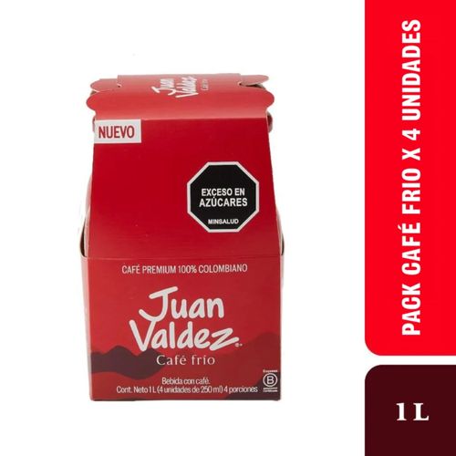 CAFE FRIO BOTELLA JUAN VALDEZ*4UND*250ML
