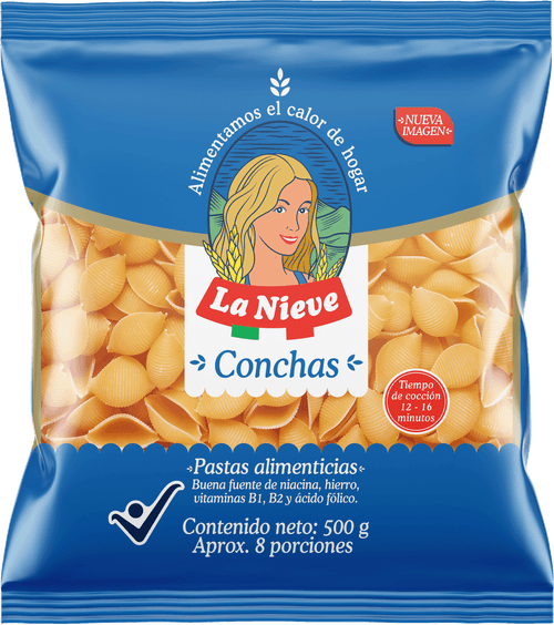 PASTA CONCHA LA NIEVE x 500GR
