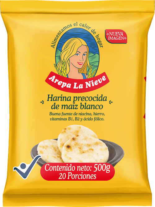 HARINA PRECOCIDA BLANCA LA NIEVE x 500GR