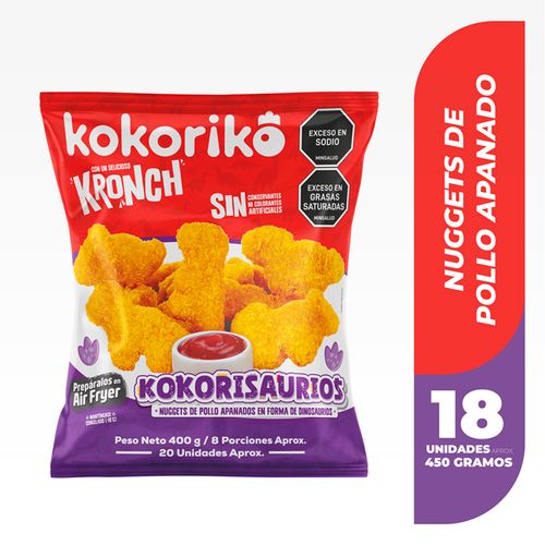 NUGGETS SAURIOS KOKORIKO  x 400 GR