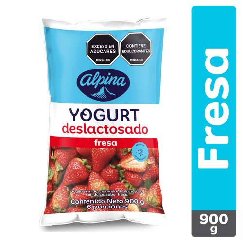 YOGURT DESLACTOSADO FRESA   x  900 ML