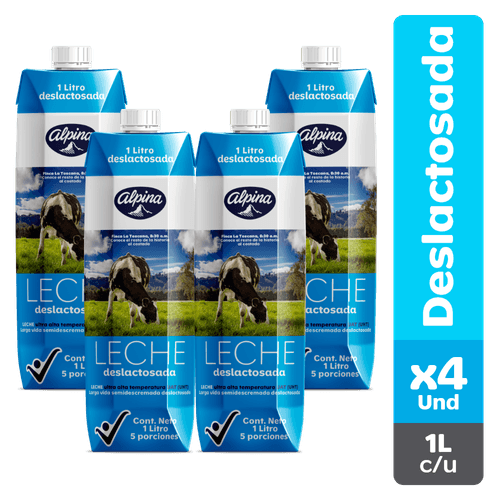 LECHE ALPINA DESLAC 4U x 1L