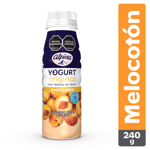 YOGURT ORIGINAL ALPINA MELOCOTON *240GR
