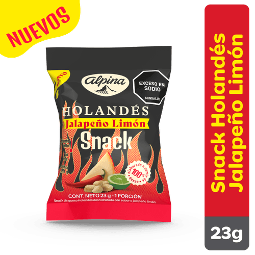 SNACK QUESO JALAPENO LIMON ALPINA *23GR