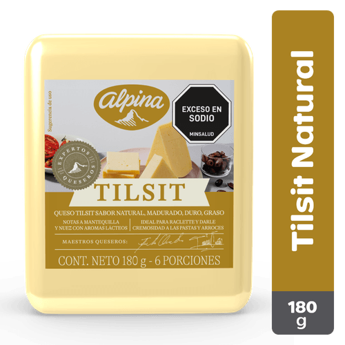 QUESO TILSI NATURAL ALPINA CUÑA *180GR