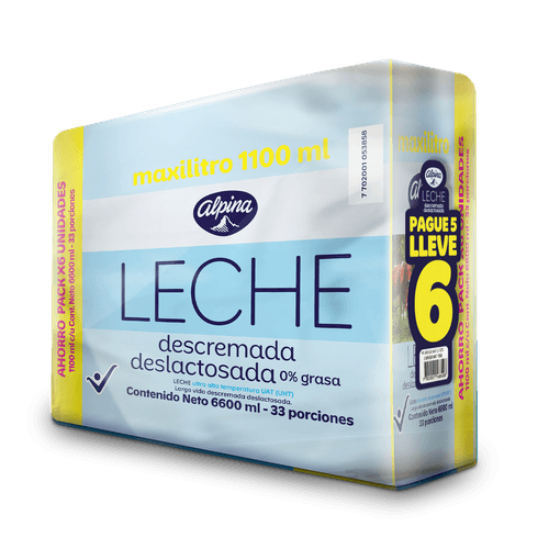 LECHE DESLACT ALPINA PAG5 LLE6 *1100ML