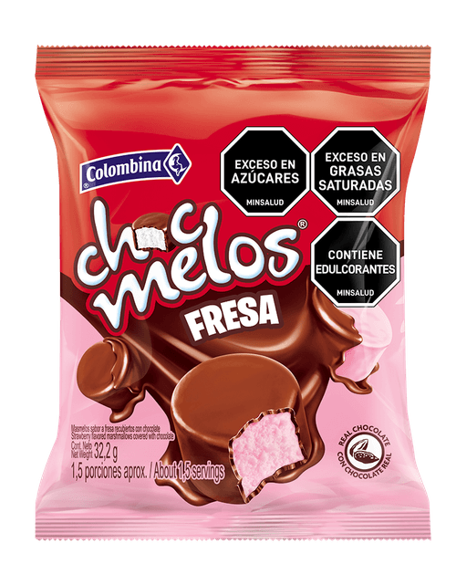 CHOCMELOS SNACK FRESA BOLSA *32GR