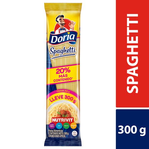 SPAGUETTI DORIA EXTRACONTENIDO *300GR