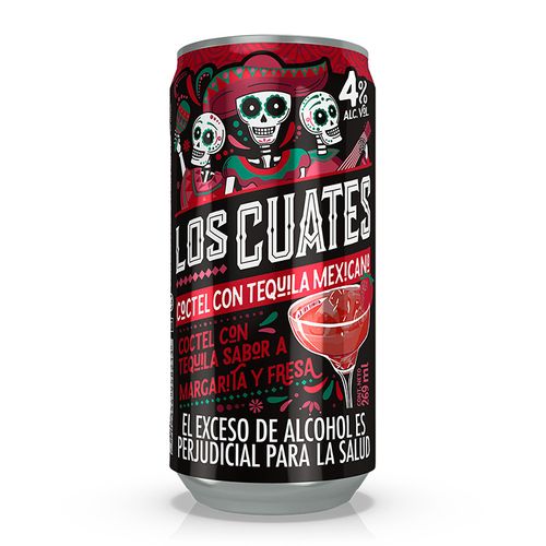 COCTEL LOS CUATES FRESA LATA *269ML