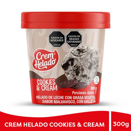 HELADO COOKIES & CREAM CREMHELADO *300GR