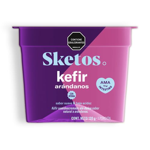 KEFIR NATURAL ARANDANOS SKETOS *120GR