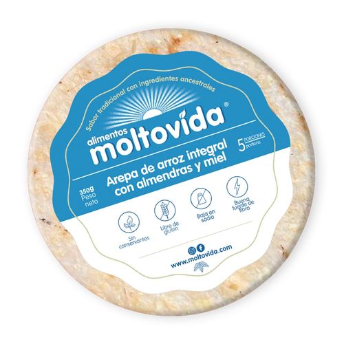 AREPA ARROZ INTEG ALMED Y MIEL X5 *350GR