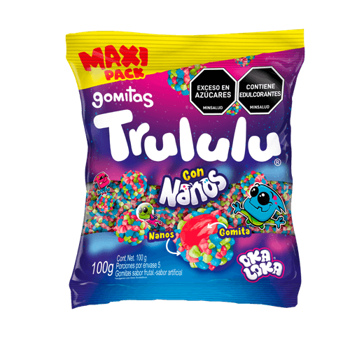 GOMAS TRULULU NANOS BOLSA *100GR
