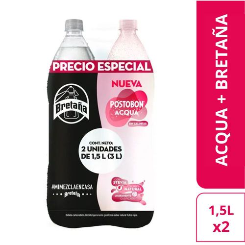 DUO BRETAÑA*1500ML+ACQUA FRUT ROJOS