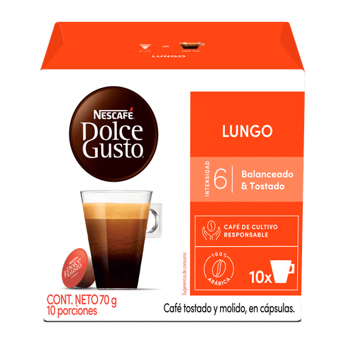 NDG LUNGO X10 CAPSULAS *70GR