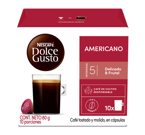 NDG AMERICANO X10 CAPSULAS *80GR