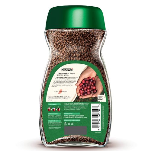 NESCAFE DECAFEINADO x 200GR